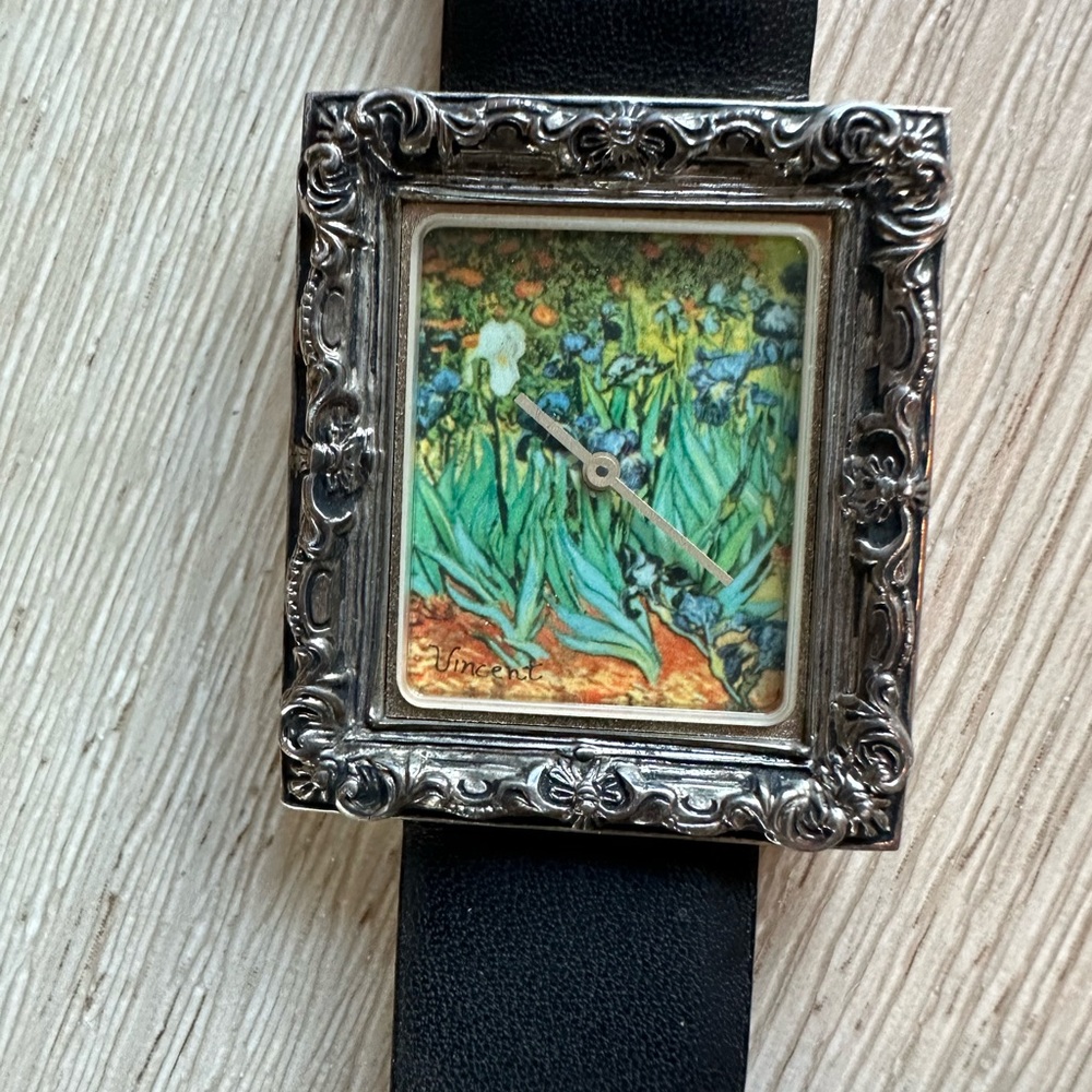 Classic Moments Vincent Van Gogh Irises Art Frame Square Watch